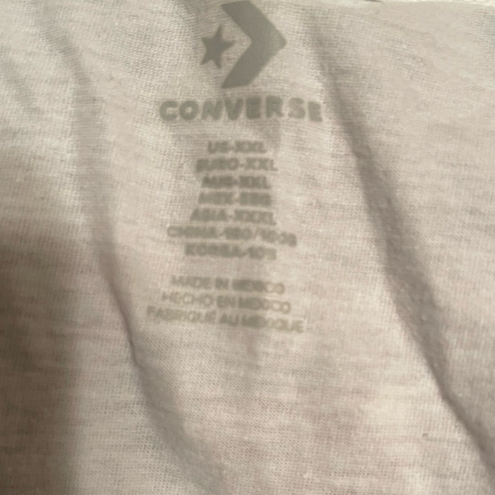 Converse White T-Shirt with Logo - Picture 3 of 3